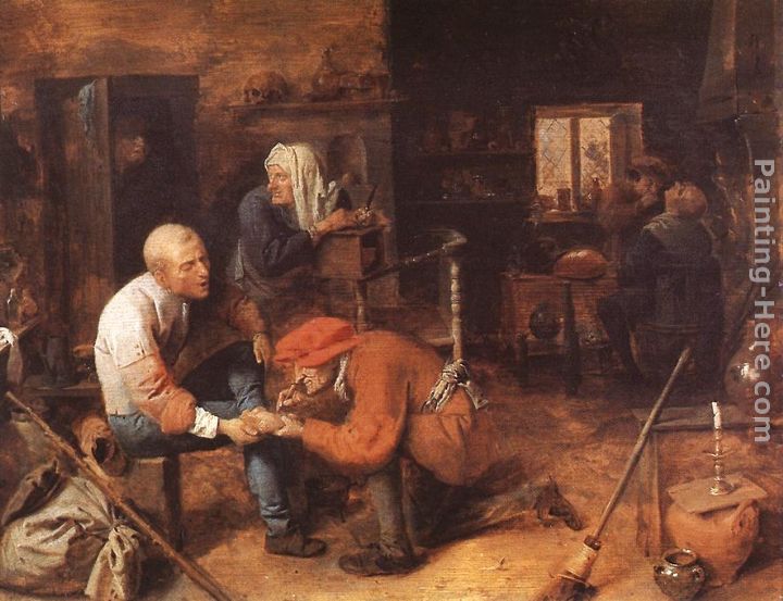 The Operation painting - Adriaen Brouwer The Operation art painting